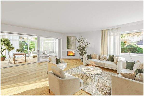 Wohnzimmer (virtuelles Staging)