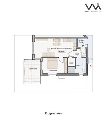 Grundriss Wohnung 1.1