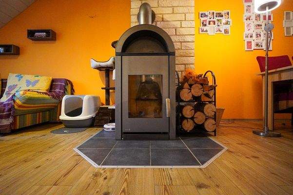 Kamin im Wohn- und Esszimmer