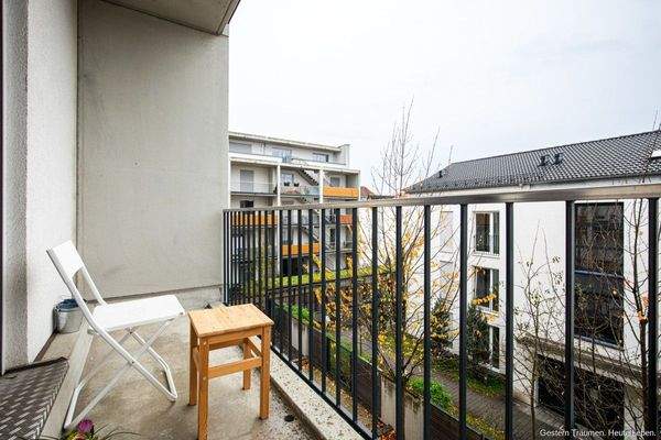 Ausblick Balkon Muster