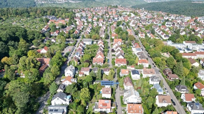  Lage / Grundstück mit Abrisshaus von oben