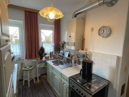 Heiztherme in der Küche Wohnung 4