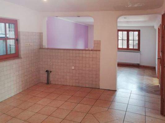 Blick von der Wohnküche im OG