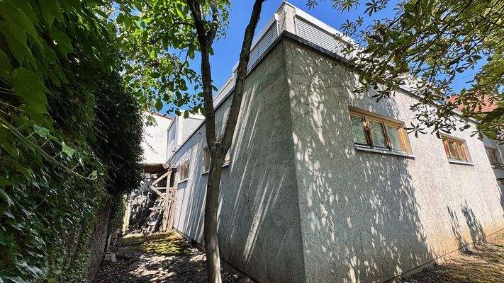 Rückansicht Verkaufsräume