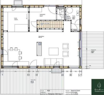 Grundrissplan Erdgeschoss