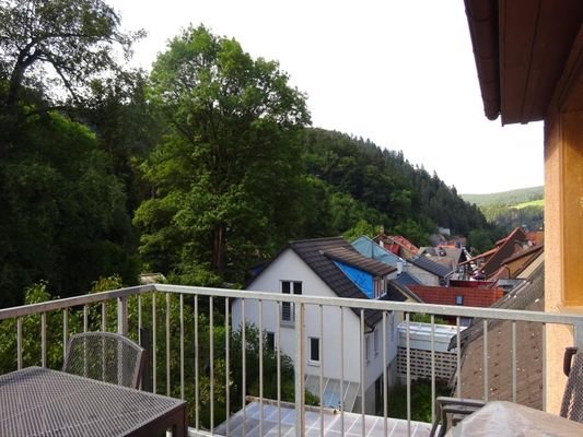 Aussicht vom Balkon im 2.OG