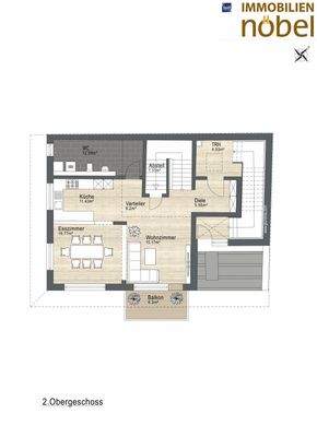 Maisonette Wohnung 3 2. OG