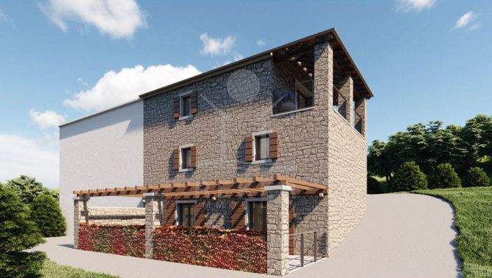 Romantisches Steinhaus in der Nähe von Buje