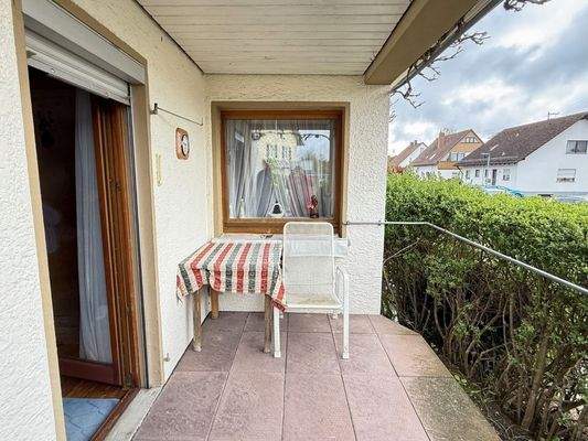 Terrasse beim Schlafzimmer