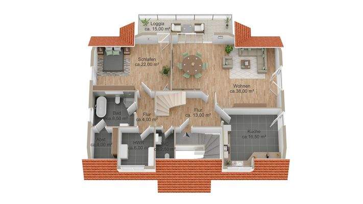 Grundriss Dachgeschoss