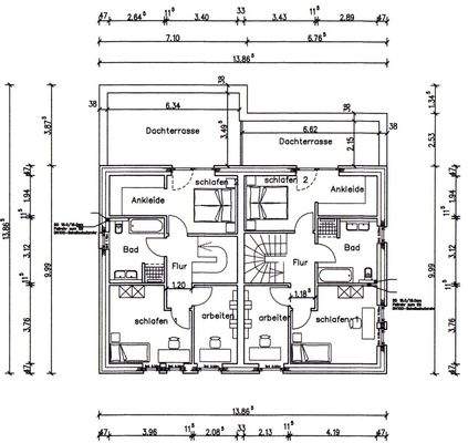 Grundriss Obergeschoss