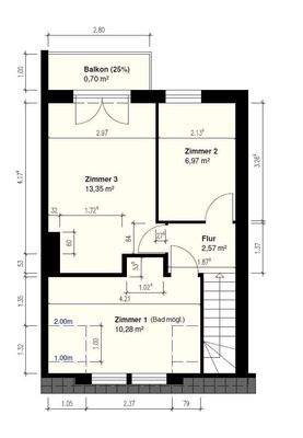Grundriss Obergeschoss