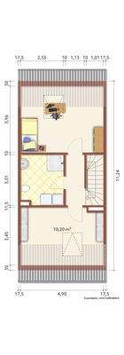 Einrichtungsvorschlag Dachgeschoss