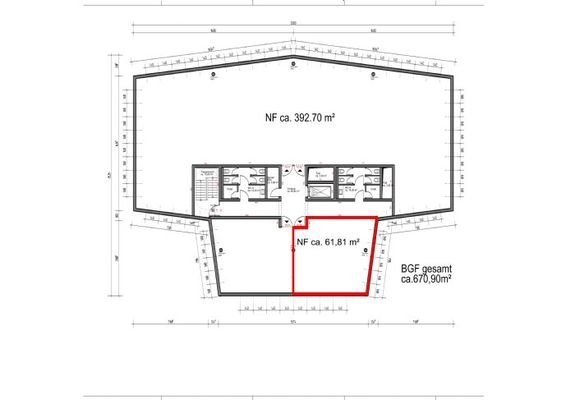 Grundriss Gewerbeeinheit