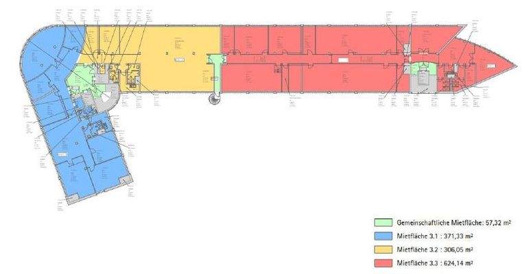 Grundriss 3OG Mieteinheiten