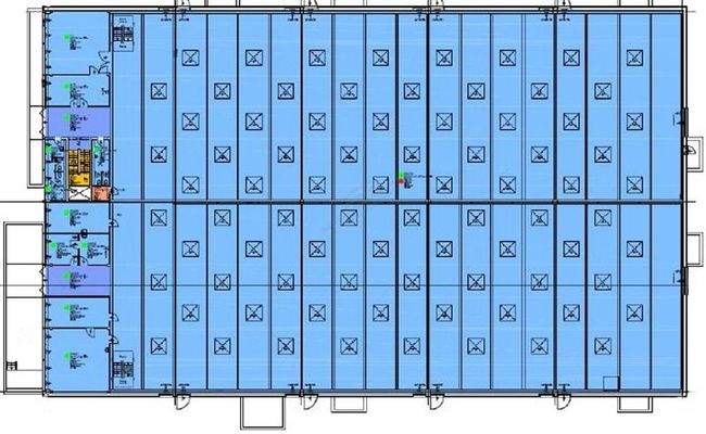 Grundriss Halle B Erdgeschoss