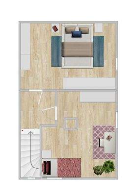 Obergeschoss möbliert