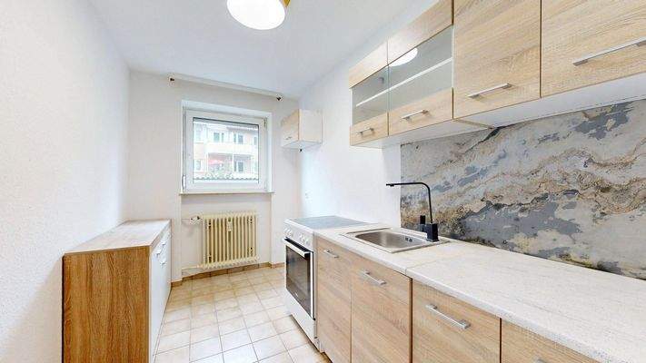 Küche mit Tageslicht