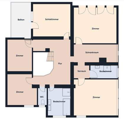 Grundriss ohne Maßstab / Obergeschoss