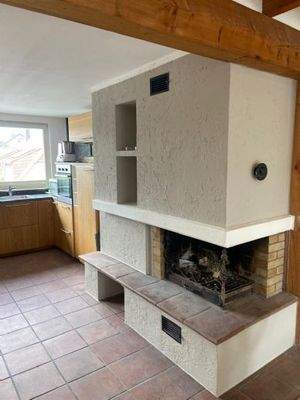 Kamin in Küche