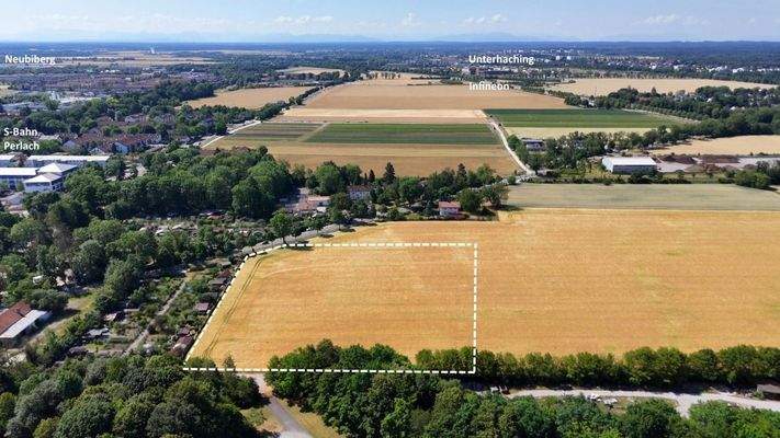 Luftansicht Blickrichtung Süden (Neubiberg/Unterha