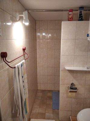 Ferienhaus Dusche mit WC