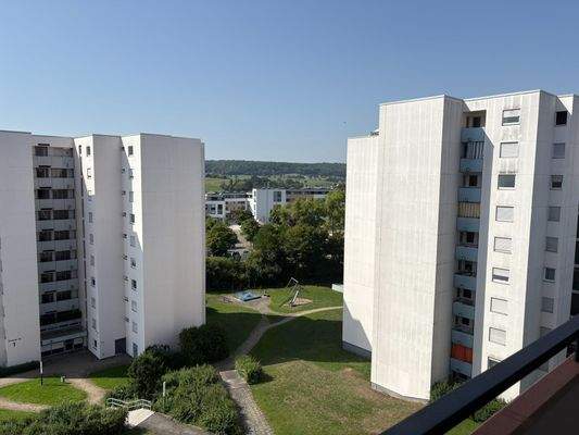 Aussicht Balkon Wohnzimmer