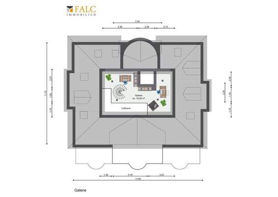 Grundriss Galerie