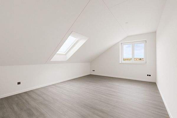 Schlafzimmer  -  KI-generiertes Bild aus Rohbauzustand! Abweichungen möglich!