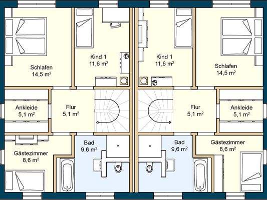 Grundriss Obergeschoss