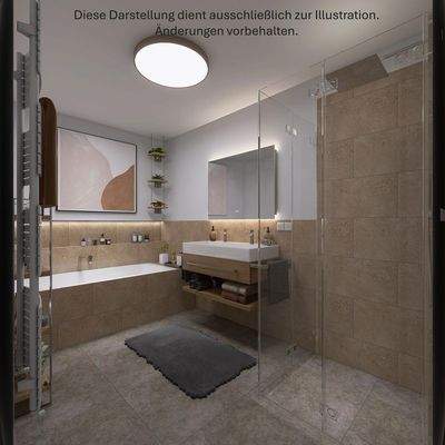 1. Bad mit Badewanne