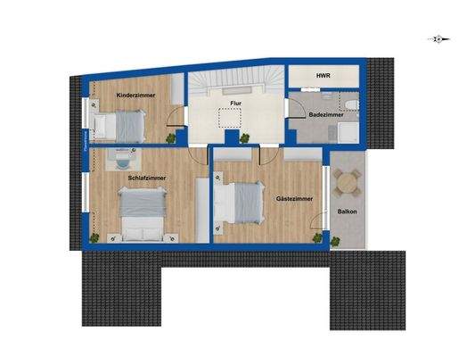 Grundriss Dachgeschoss