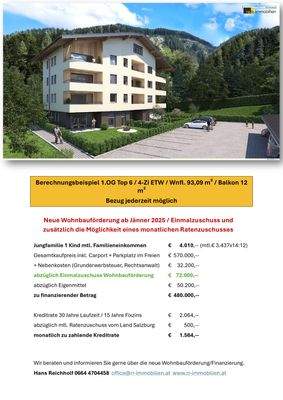 Berechnungsbeispiel BV Bad Gastein mit WBF 4-Zi ET