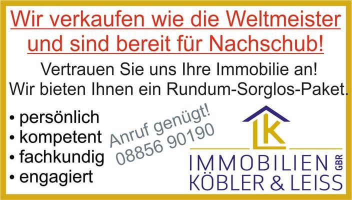 Wir verkaufen wie die Weltmeister und brauchen Nachschub