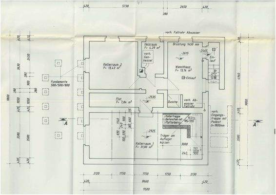 Grundriss Keller