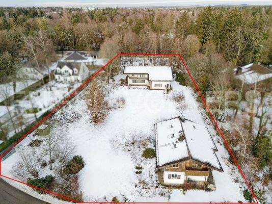 Luftbild des Grundstücks