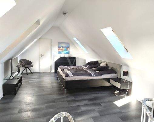 Schlafbereich mit Bad en suite ( Duschbad)