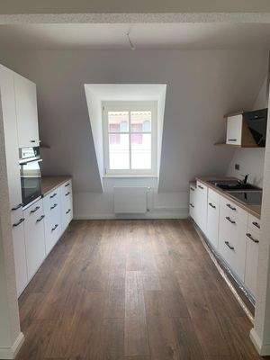 Küche im Dachgeschoss