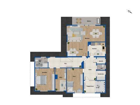 Grundriss Dachgeschoss