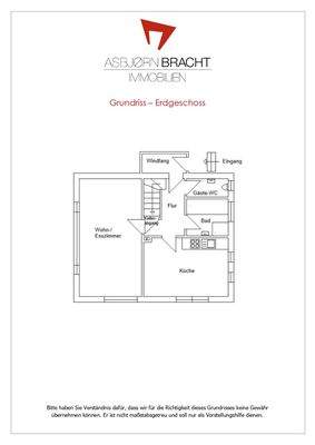 Grundriss Erdgeschoss ohne Gewähr - nicht maßstabsgetreu