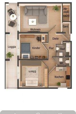 Grundriss Umkirch 3 Zimmer