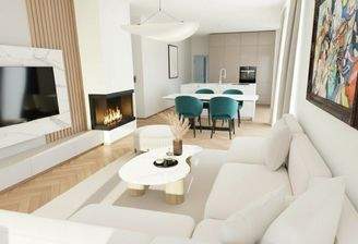 Wohnen mit Blick auf Küche