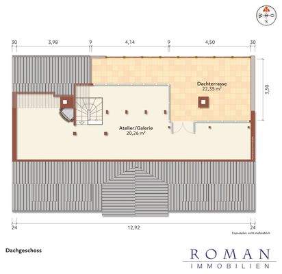 Grundriss DG leer für Ihre Planung