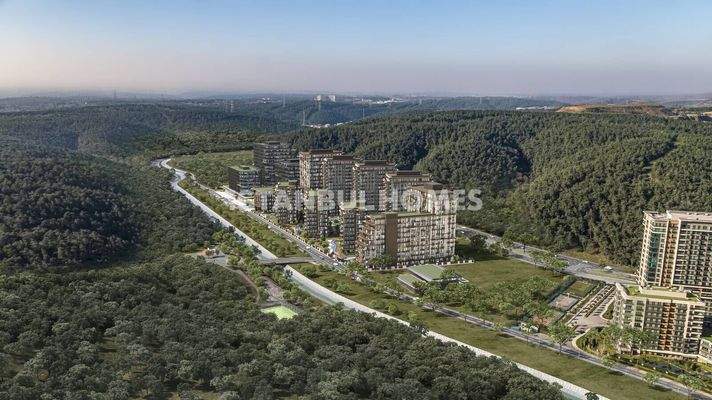 Stylish Apartments in a Project with Amenities in Sariyer Istanbul