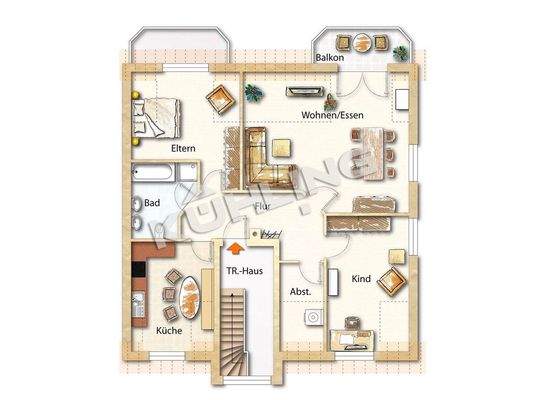 Grundriss - Abweichungen vorbehalten -