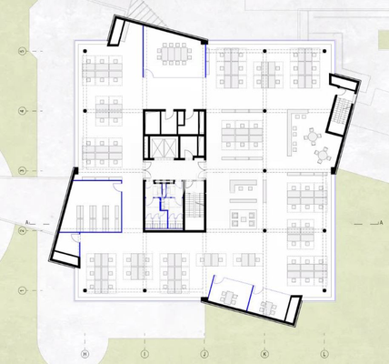Grundrissbeispiel Open Space G