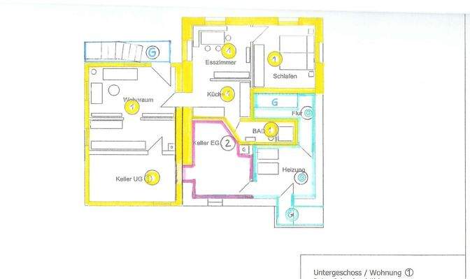 Grundriss Souterrain
