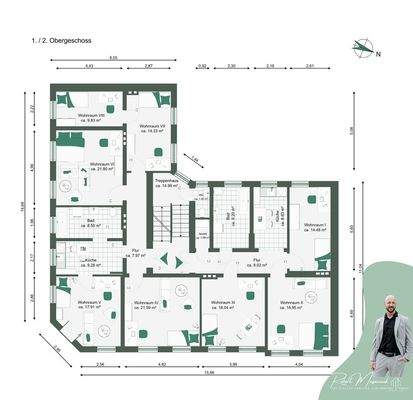Grundriss 1.&2. OG