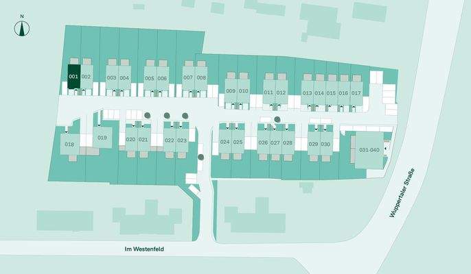 Lage des Doppelhauses im Quartier
