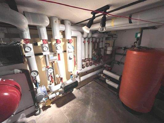 moderne Heiztechnik für beide Einheiten